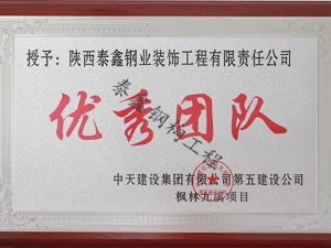 優(yōu).秀團隊—中天楓林九溪